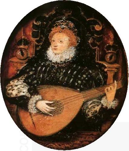 Nicholas Hilliard Portrait miniature of Elizabeth I of England China oil painting art